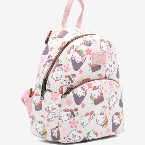Loungefly Hello Kitty Sushi Mini Pink Backpack Bag New main image 9